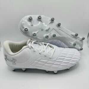 Under Armour Magnetico Pro 3 FG Women’s Size 6.5 White Soccer Cleats 3027497-100